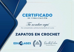 certificado de finalización - curso de bolsos de trapillo a totora a crochet